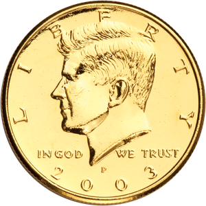 Gold-Plated Kennedy Half Dollar Main Image
