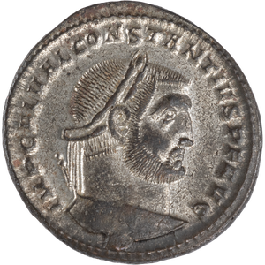 A.D. 305-306 Constantius I Bronze-Silvered Follis Main Image