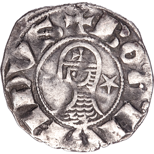 1149-1163 Crusades Silver Denier of Bohemond III Main Image