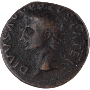 27 B.C.-A.D. 14 Augustus Bronze Portrait Coin Main Image