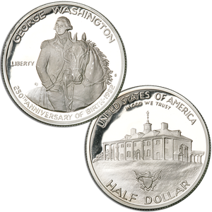 1982 George Washington Silver Half Dollar Main Image