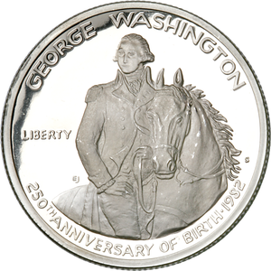 1982-S George Washington Silver Half Dollar, Choice Proof, PR63 Main Image