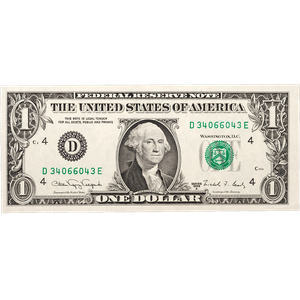 $1 Federal Reserve Radar Note       CUNC Main Image