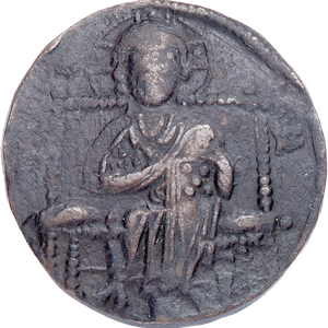 1042-1055 Constantine IX Bronze Follis, Christ Sitting Main Image