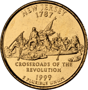 1999 Gold-Plated New Jersey Quarter Main Image
