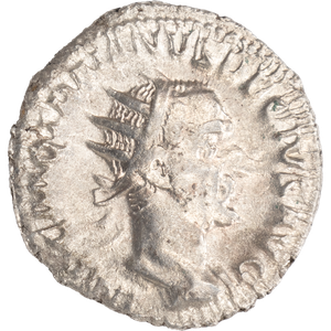 A.D. 249-251 Trajan Decius Silver Antoninianus, Abundantia Main Image