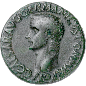 A.D. 37-41 Caligula Bronze Portrait Main Image