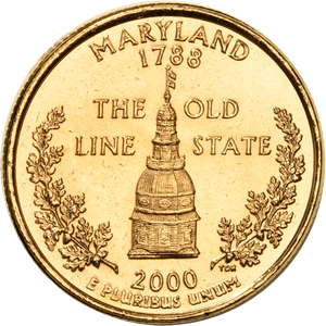 2000 Gold-Plated Maryland Quarter Main Image