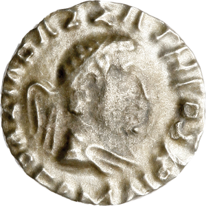 40-1 B.C. Bactria Hermaios Silver Drachm Main Image