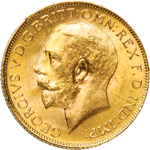 1911-1932 Great Britain King George V Gold Sovereign Main Image