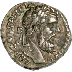 A.D. 193 Pertinax Silver Denarius, Fine/Very Fine Main Image