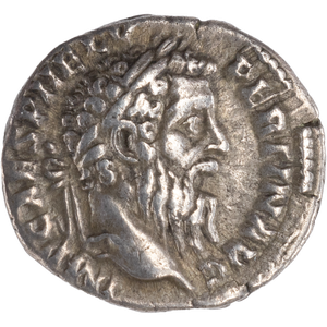 A.D. 193 Pertinax Silver Denarius, Very Fine Plus Main Image