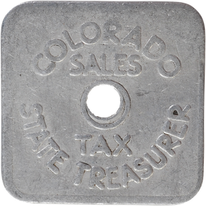 Colorado 1/5¢  Aluminum State Tax Token Main Image