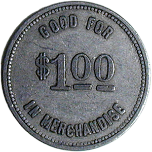 Circa 1930-1960 Arkansas $1 Aluminum Prison Token Main Image