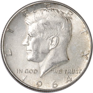 1964 Kennedy Half Dollar, 90% Silver Main Image