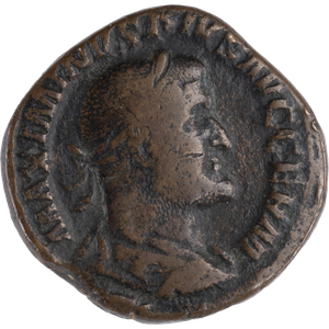 Ancient Bronze and Copper - Roman Imperial Bronze - AD235-238 F Main Image