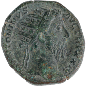 A.D. 161-180 Marcus Aurelius Bronze Dupondius Main Image