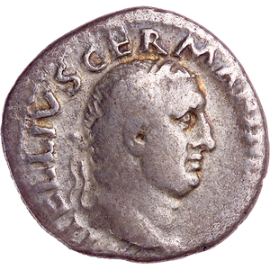 A.D. 69 Vitellius Silver Denarius, Fine Main Image