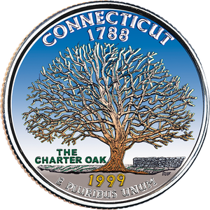 1999 Colorized Connecticut Statehood Quarter Main Image