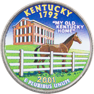 2001 Colorized Kentucky Statehood Quarter Main Image