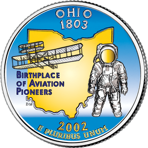 2002 Colorized Ohio Statehood Quarter Main Image