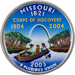 2003 Colorized Missouri Statehood Quarter Main Image
