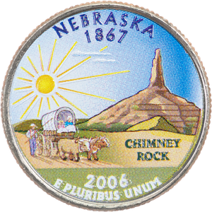 2006 Colorized Nebraska Statehood Quarter Main Image