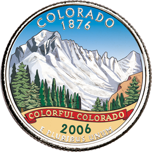 2006 Colorized Colorado Statehood Quarter Main Image
