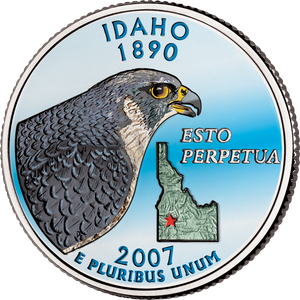 2007 Idaho Colorized Statehood Quarter Main Image