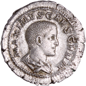 A.D. 235-238 Maximus Silver Denarius Main Image