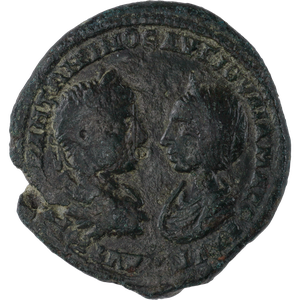 A.D. 218-225 Elagabalus and Julia Maesa Bronze Provincial Main Image