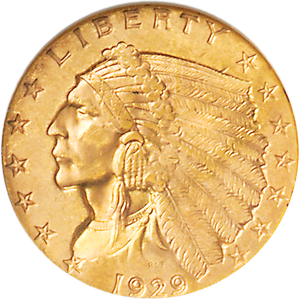 1908-1929 Indian Head $2.50 Gold Quarter Eagle Main Image