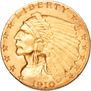 1908-1929 Indian Head $2.50 Gold Quarter Eagle Main Image