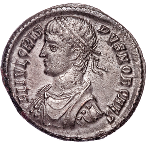 A.D. 316-326 Crispus Bronze-Silvered Follis Main Image