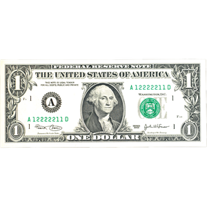 $1 Federal Reserve Binary Note Main Image
