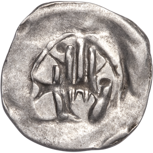 13th-14th Century Germany Hall "Hand of God" Silver Heller Main Image