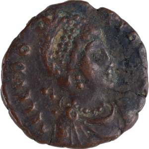 A.D. 383-408 Aelia Eudoxia Bronze Reduced Follis Main Image