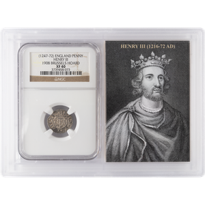A.D. 1247-1272 Henry III Long Cross Silver Penny Main Image