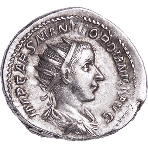 A.D. 238-244 Gordian III Silver Antoninianus, Extra Fine Main Image