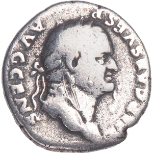 A.D. 69-79 Vespasian Silver Denarius, Very Good/Fine Main Image