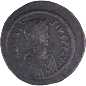 A.D. 491-518 Anastasius I Copper Follis Main Image