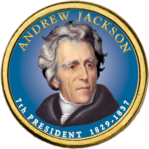 2008 Colorized Andrew Jackson Presidential Dollar Main Image
