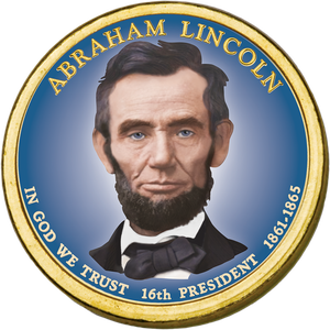 2010 Colorized Abraham Lincoln Presidential Dollar Main Image