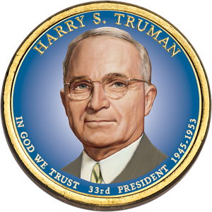 2015 Colorized Harry S. Truman Presidential Dollar Main Image