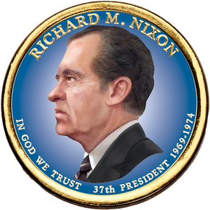 2016 Colorized Richard M. Nixon Presidential Dollar Main Image