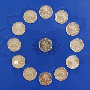2007 2 Euro Treaty of Rome Set Main Image