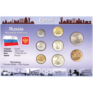 Russia Coin Set in Custom Holder Main Image