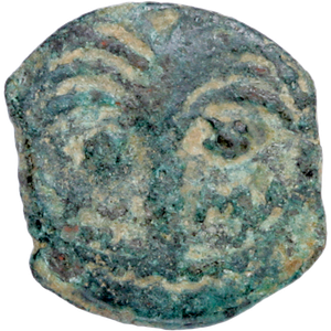 A.D. 9-12 Marcus Ambibulus Bronze Prutah F/VF Main Image