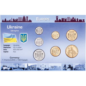 Ukraine Coin Set in Custom Holder Main Image