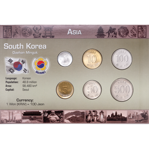 South Korea Coin Set in Custom Holder Main Image